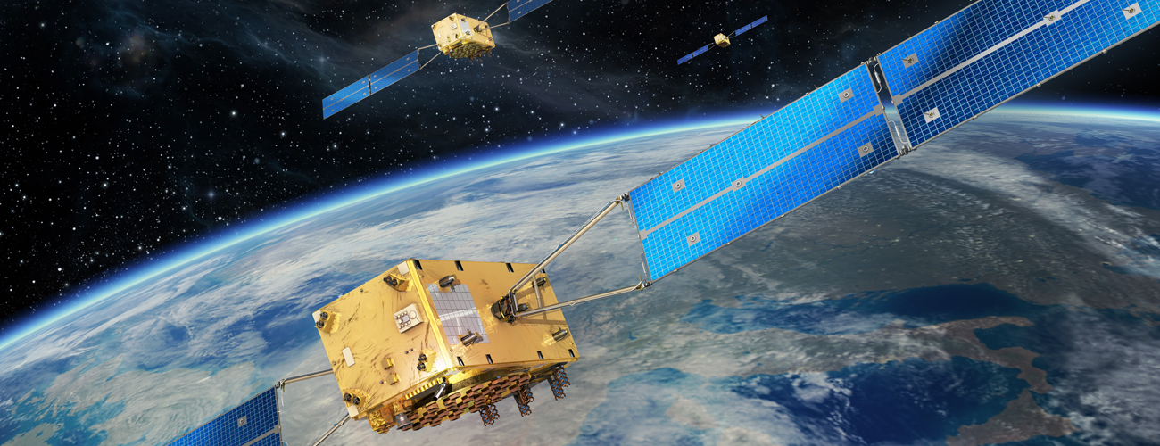 Satelliten im Weltall - Quelle: OHB