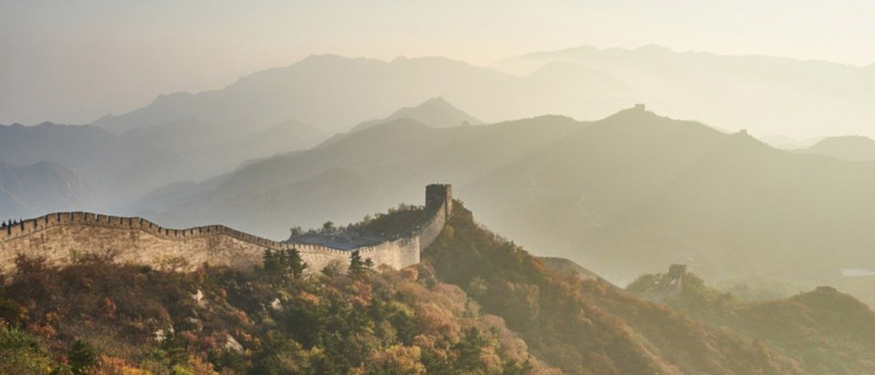 The Great Wall of China used to mark the country’s borders – and the start of the Silk Road outside the empire
