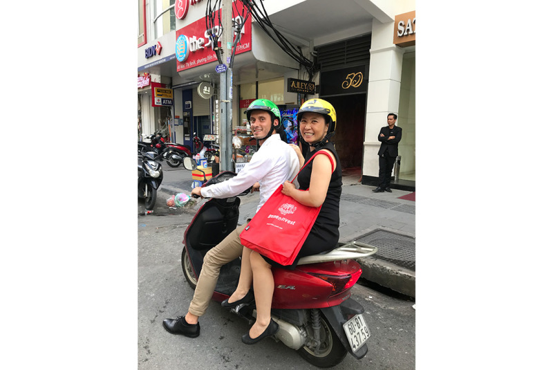 Kolja Umland and Huong Thi Hoang out and about in Vietnam 