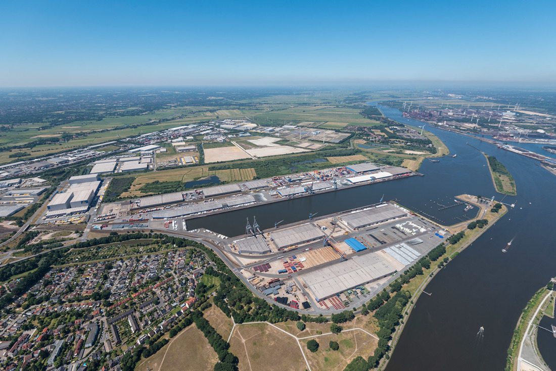 Der Neustädter Hafen profitiert auch durch die Nähe zum Güterverkehrszentrum Bremen