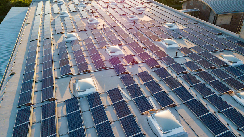 Solaranlagen bei Friedrich Benien GmbH & Co. KG im Gewerbepark Hansalinie