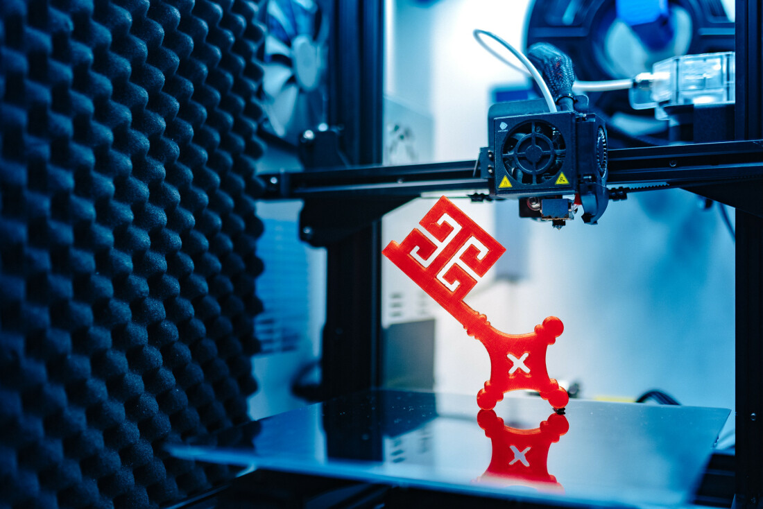 3D gedruckter Schlüssel aus Plastik