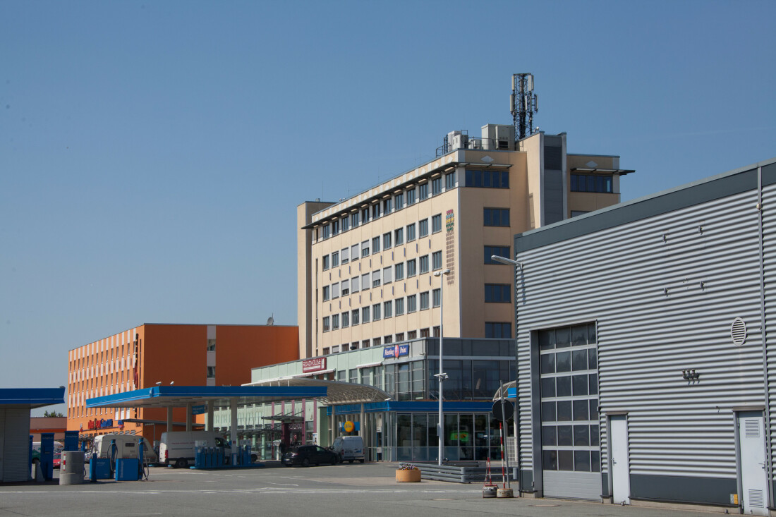 The service area at the Bremen Hansalinie Industrial Estate 