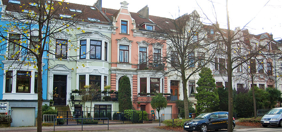 Row houses in Parkallee