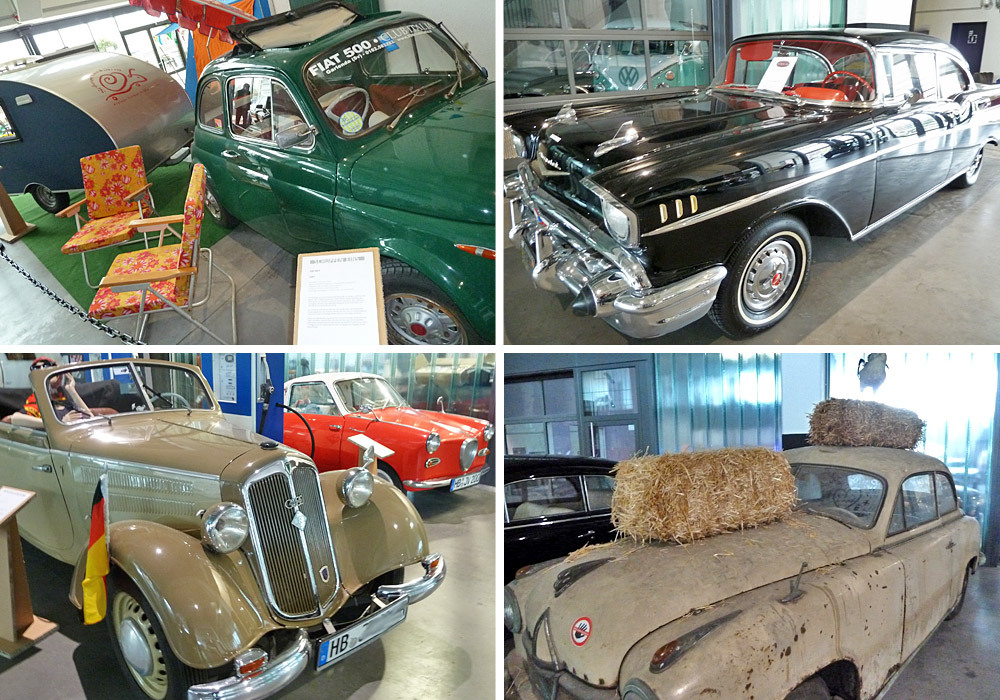 Exhibition of various vintage cars