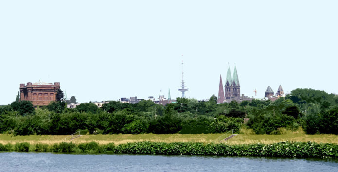 Blick auf Bremens höchste Gebäude 