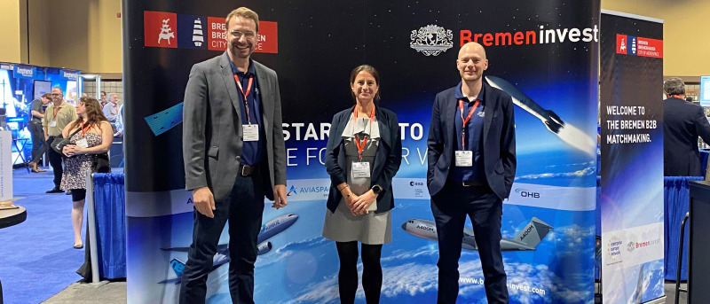 Bremen-Stand auf der Space Tech Expo 2022
