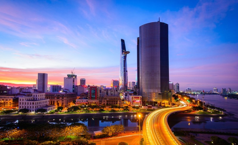 Ho Chi Minh City, one of the economic centres of the country