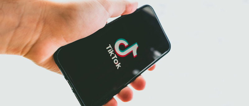Screen Smartphone with Tiktok logo