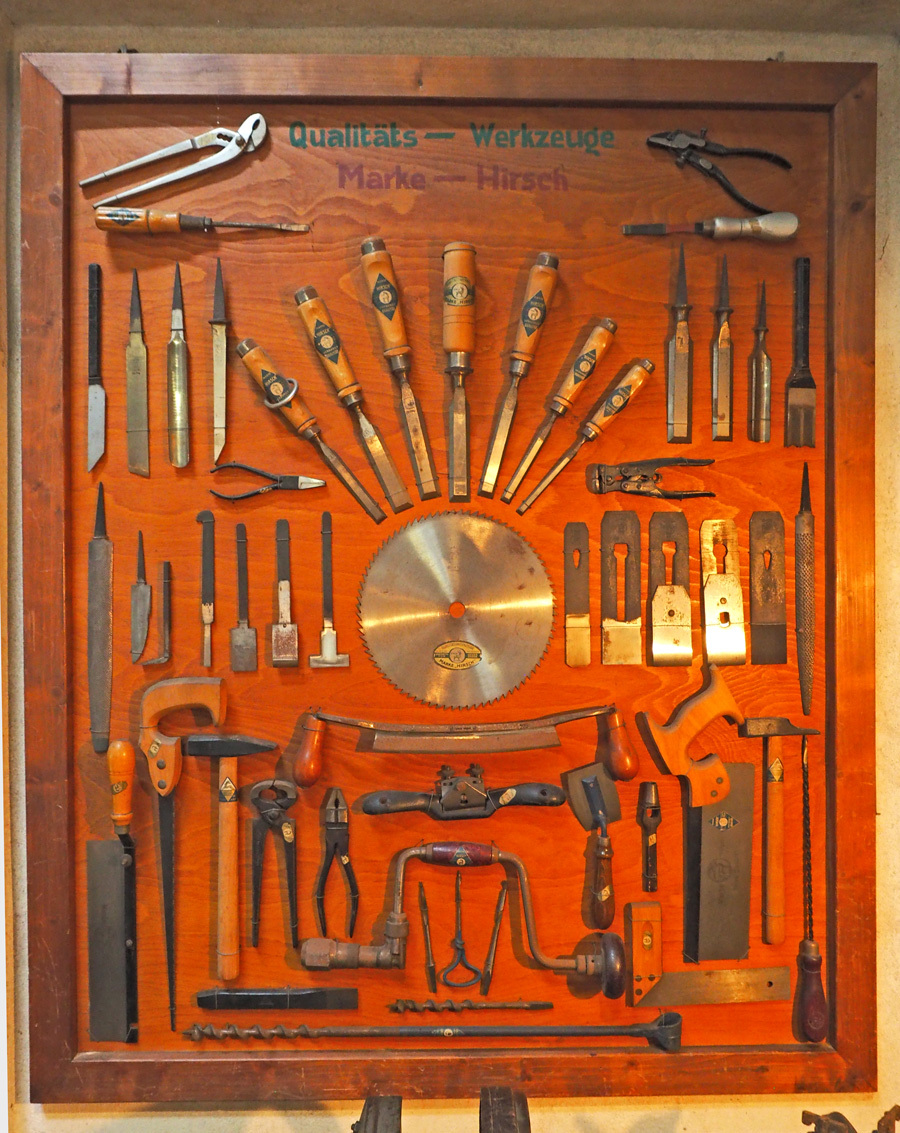 Werkzeuge im Tischlerei-Museum