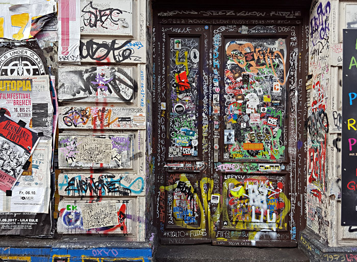 The most colorful door in the Quarter