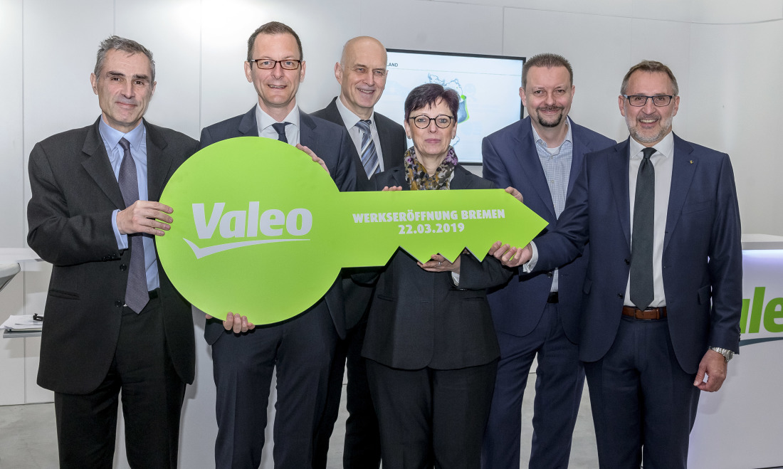 Feierliche Schlüsselübergabe: Eröffnung des Valeo-Werks in Bremen