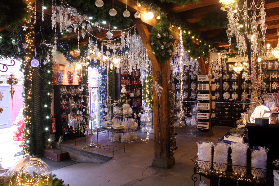 Inside the Christmas store